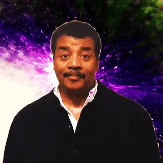 Animated reaction GIF of a man making a “mind blown” gesture against a purple starburst